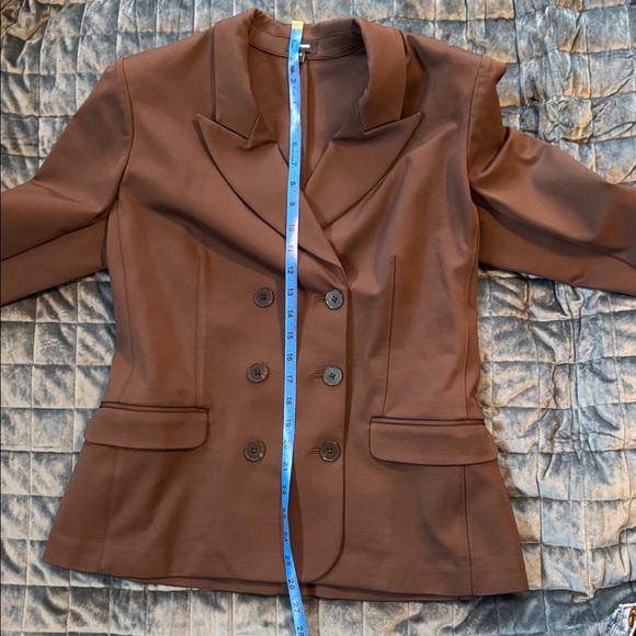 Express Double Breasted Jacket / Blazer. Large. Chocolate Brown. - Picture 8 of 8